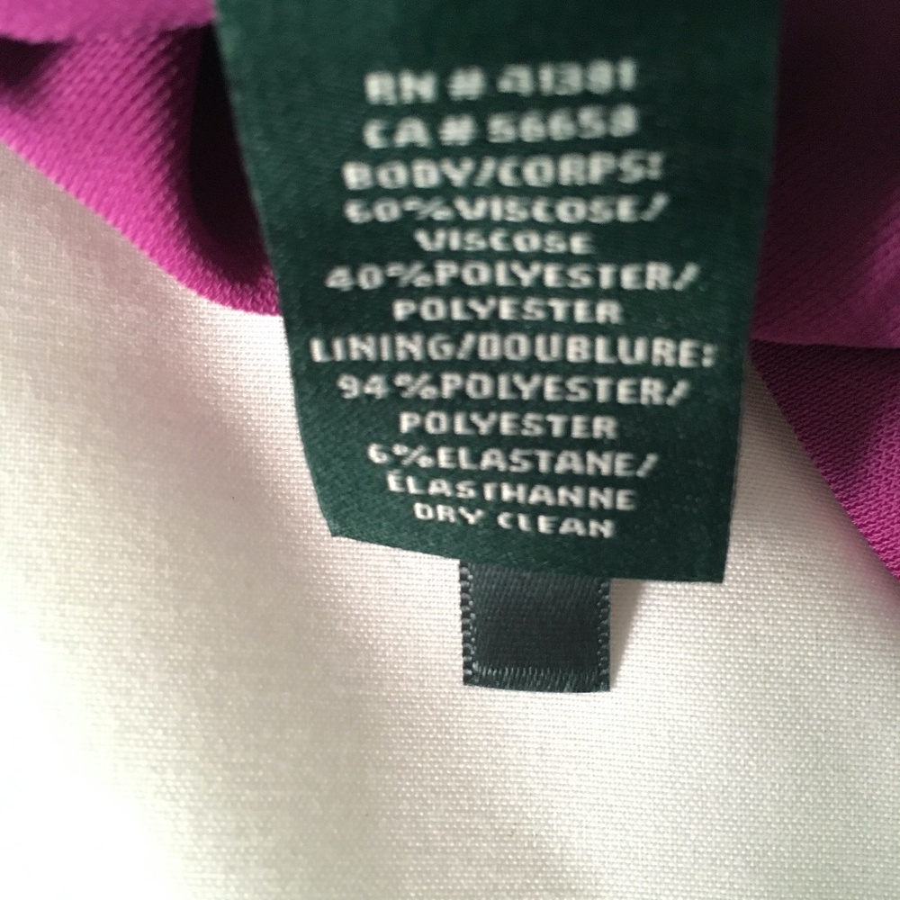 LAUREN RALPH LAUREN Dress NWT Purple Sleeveless Layered w/ Pockets Plus Size 3X - Picture 15 of 16